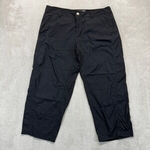 Royal Robbins Pants Women's 6 Hempline Capri Black Hiking Outdoor Travel Trouser